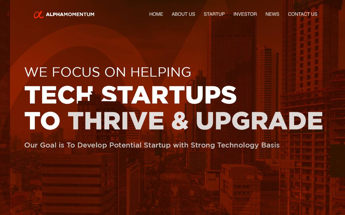 Alphamomentum website preview