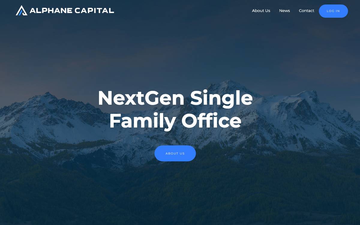 Alphane Capital website preview