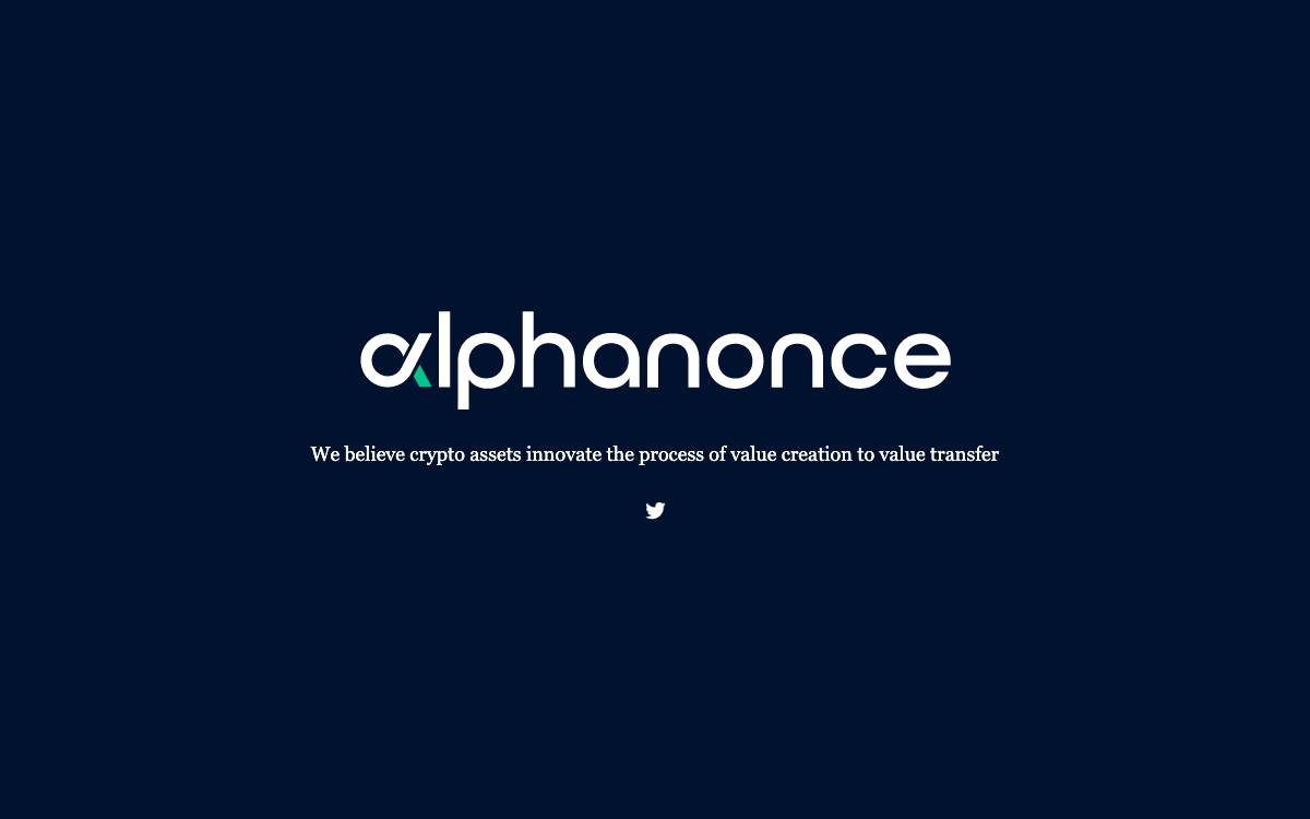 Alphanonce website preview