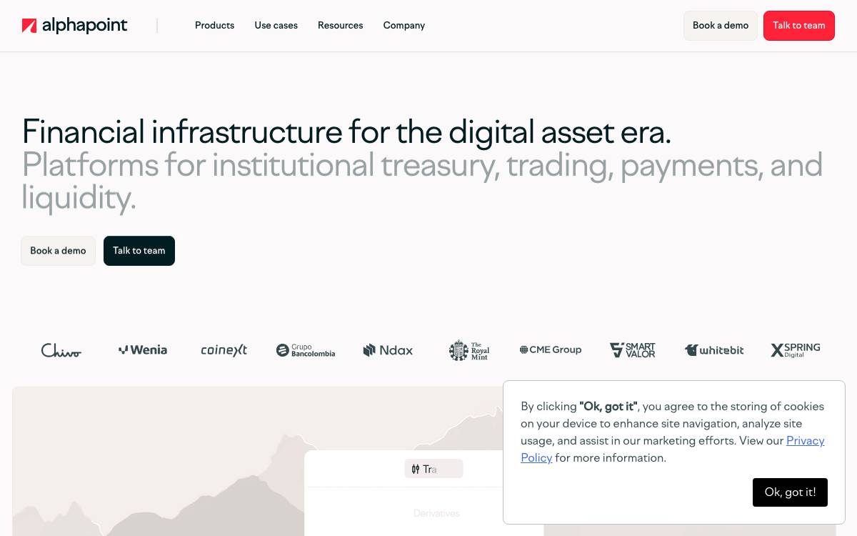 AlphaPoint website preview