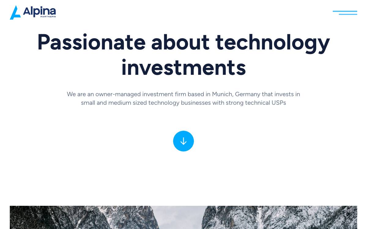 Alpina Partners website preview