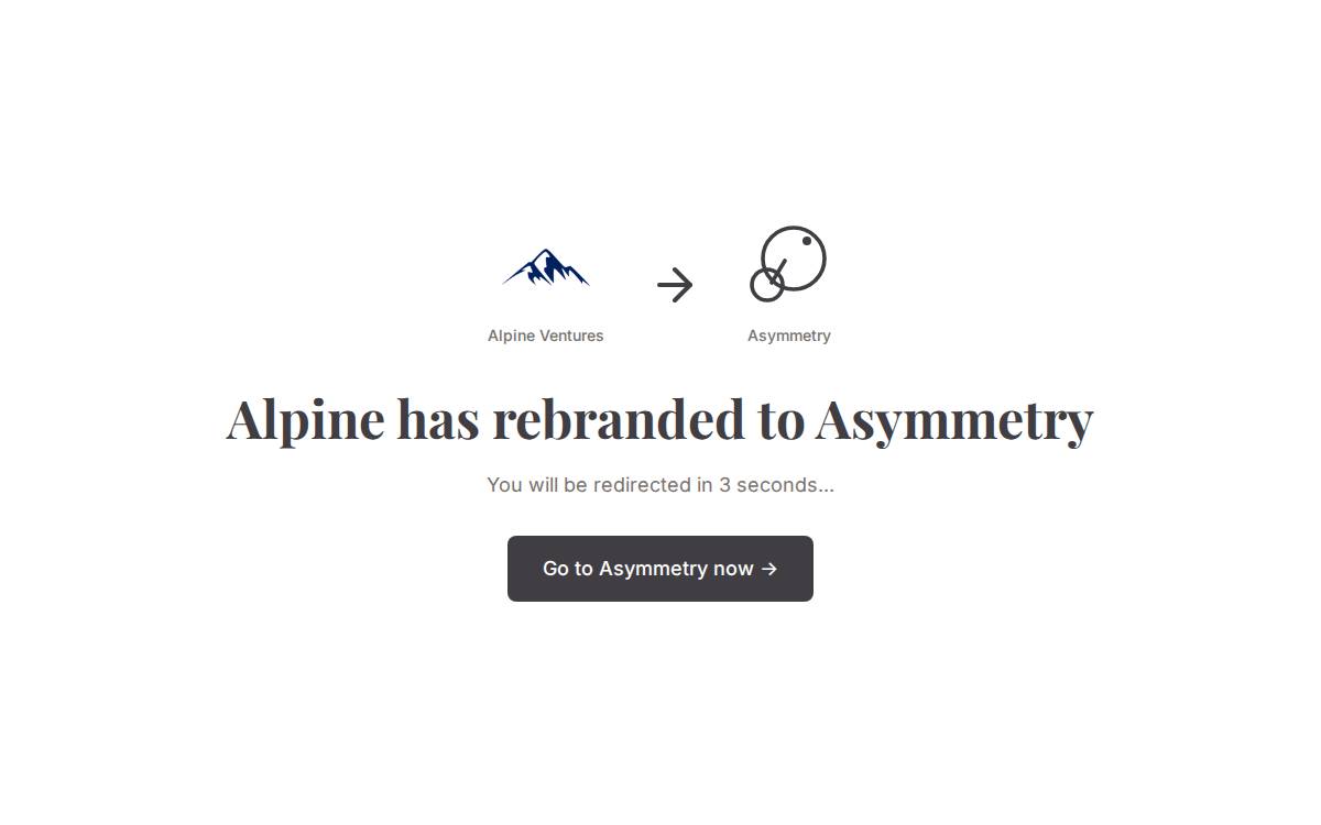 Alpine Ventures website preview