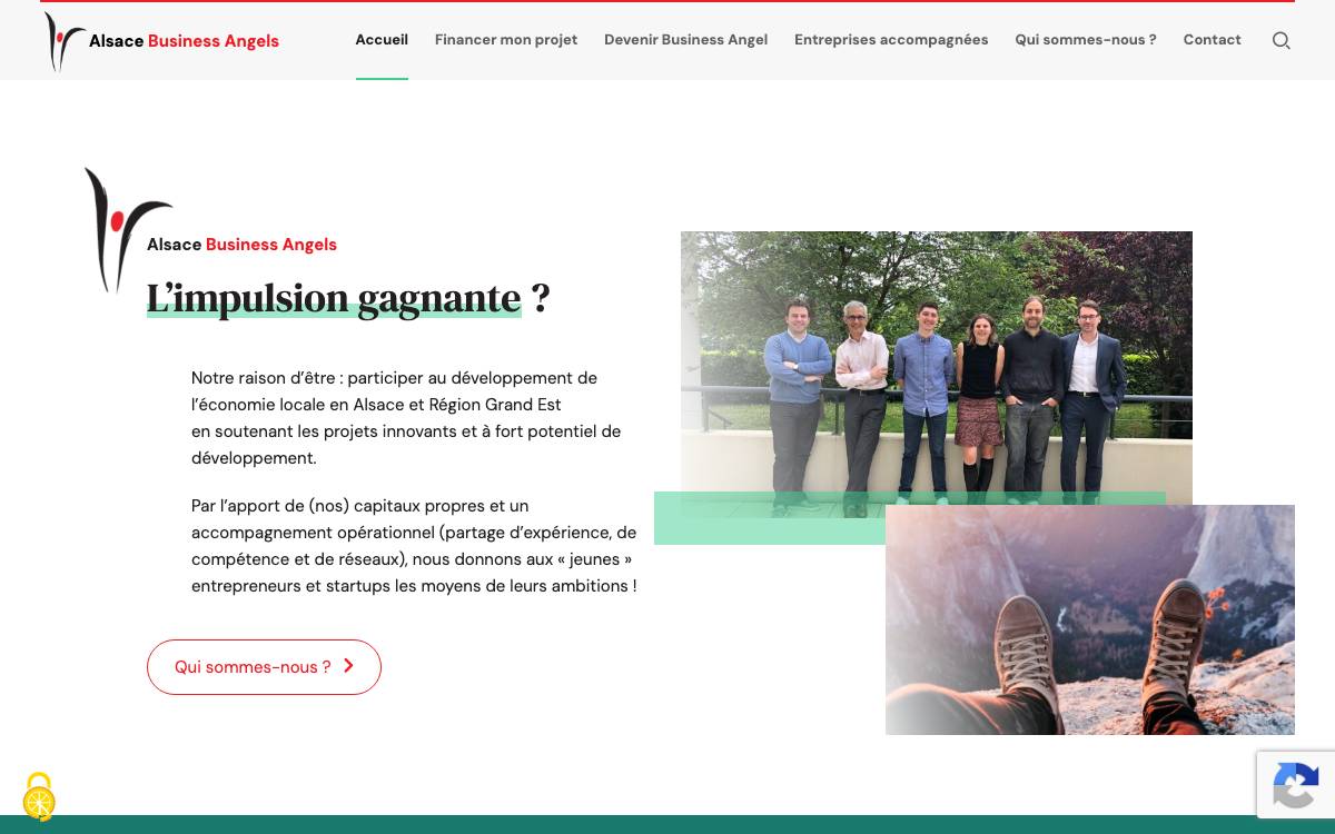 Alsace Business Angels website preview