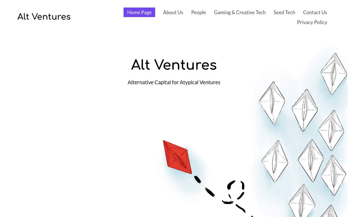 Alt Ventures website preview