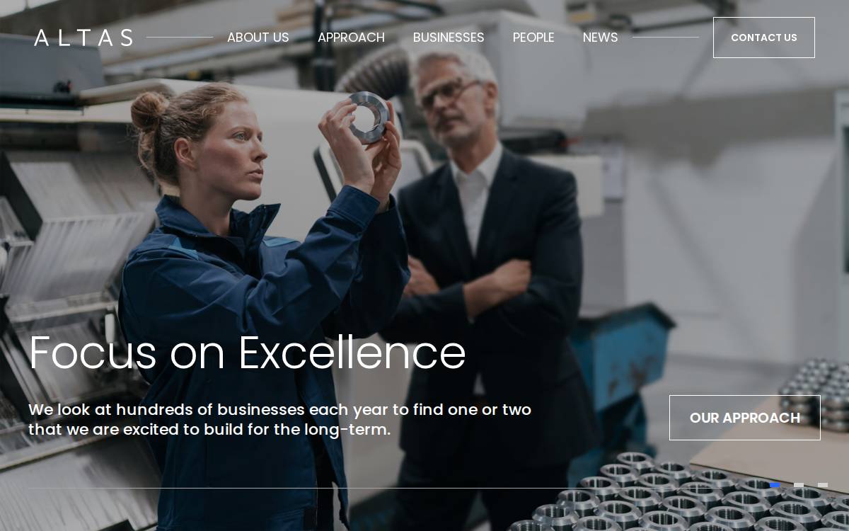 Altas Partners website preview