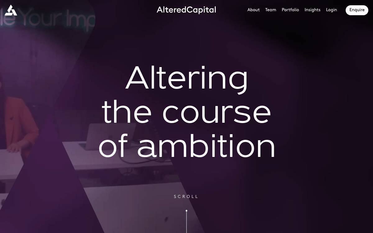 Altered Capital website preview