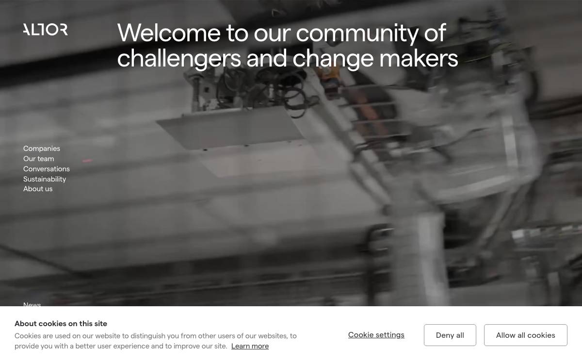 Altor website preview
