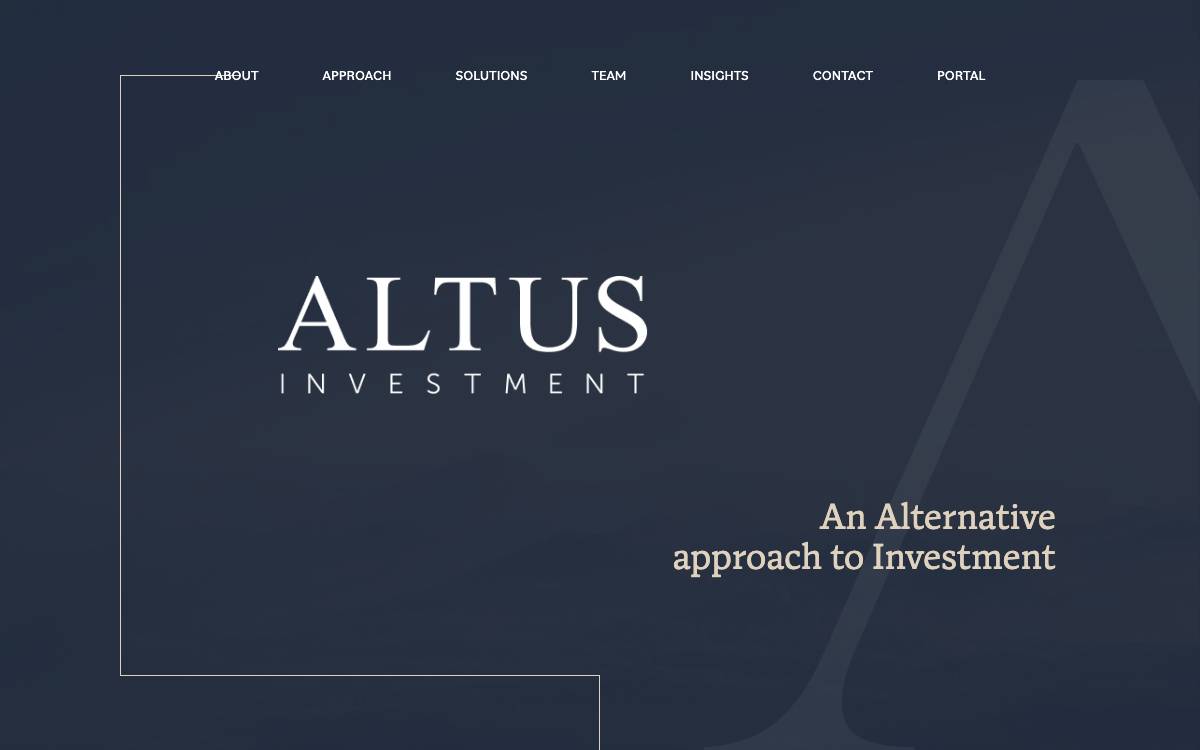 Altus Investment Management Limited website preview