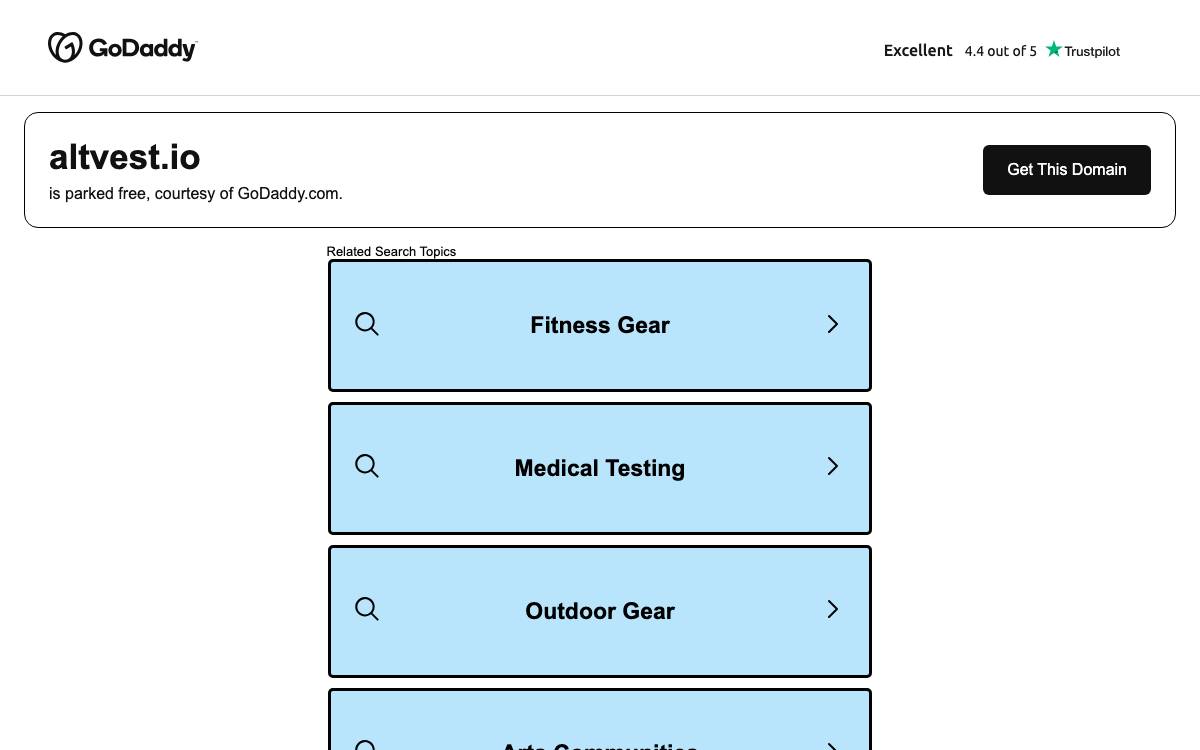 Altvest website preview