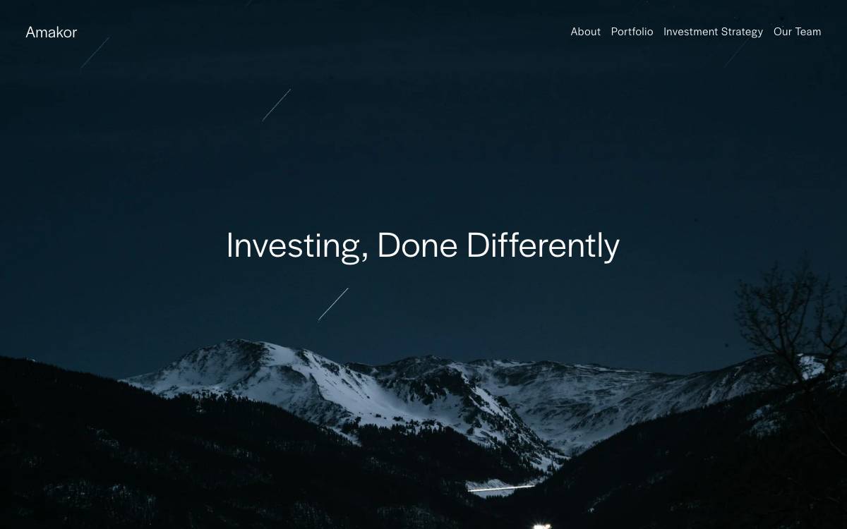 Amakor website preview