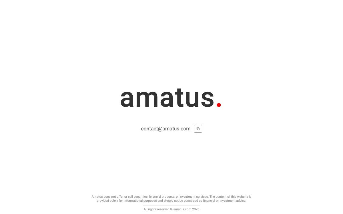 Amatus Capital (ex Prime Block Capital) website preview