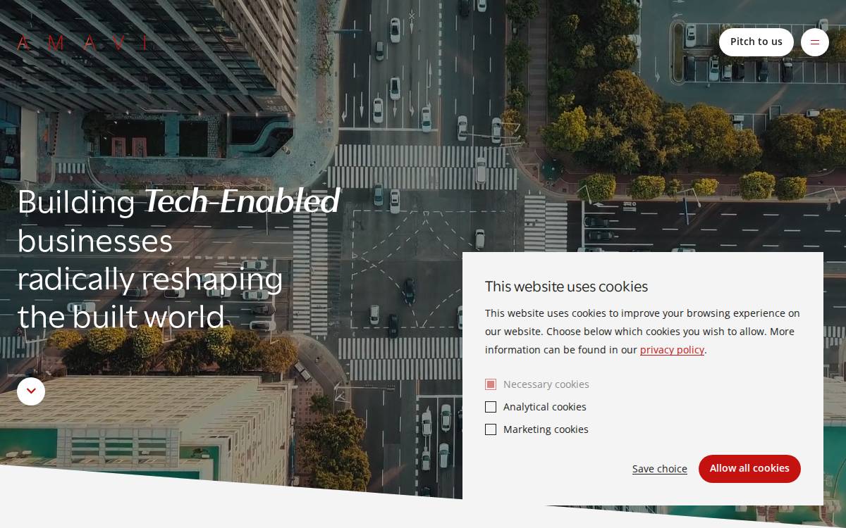 AMAVI Capital website preview