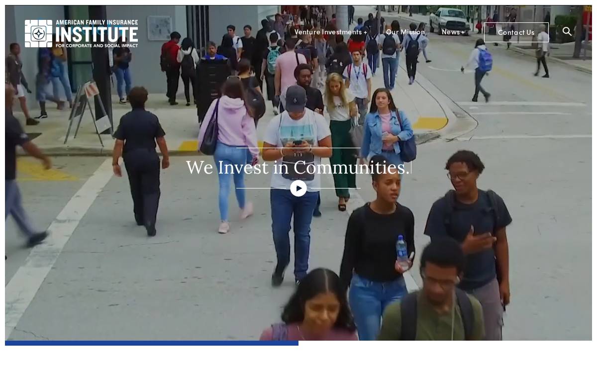 American Family Insurance Institute for Corporate and Social Impact website preview