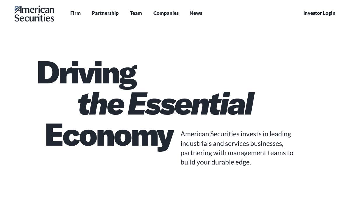 American Securities website preview