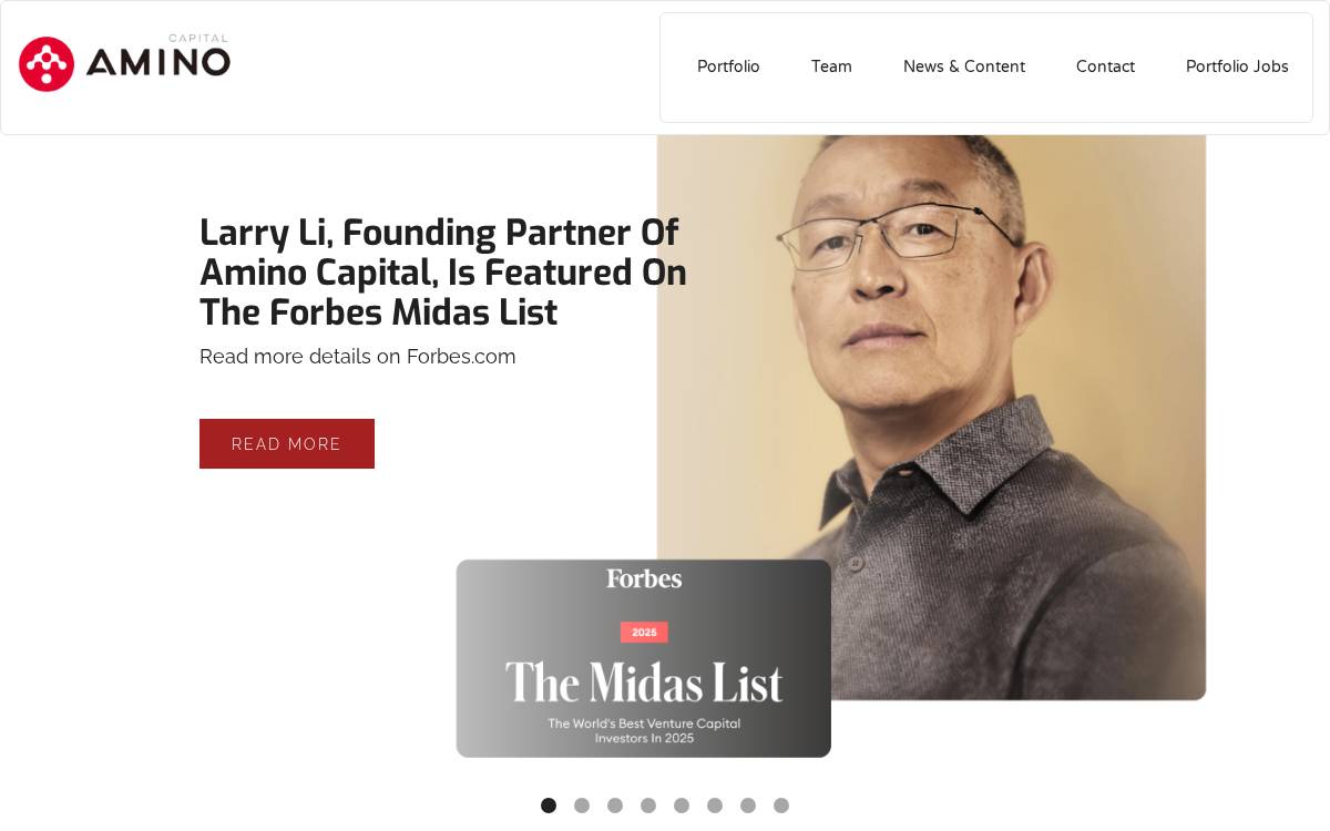 Amino Capital website preview