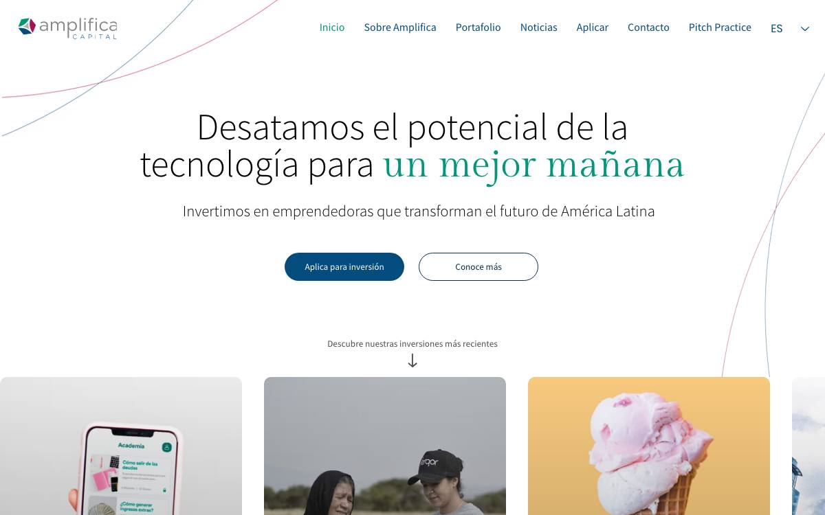 Amplifica Capital website preview