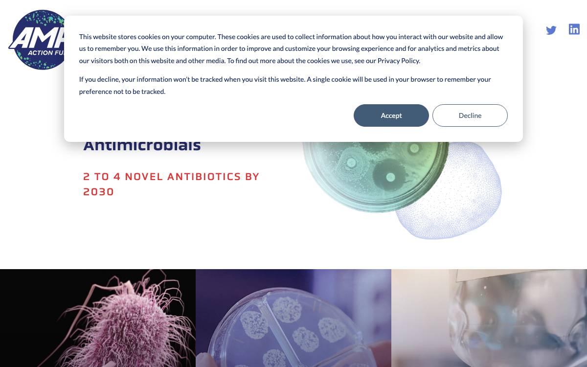 AMR Action Fund website preview
