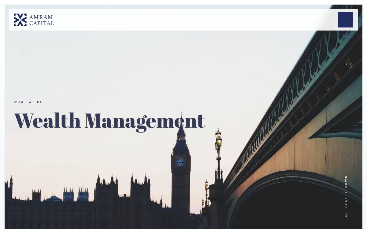 Amram Capital website preview