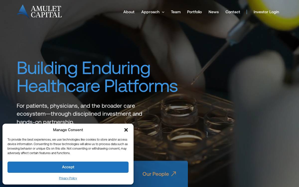 Amulet Capital Partners, LP website preview