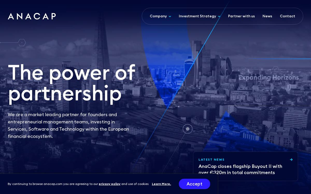 AnaCap Financial Partners website preview