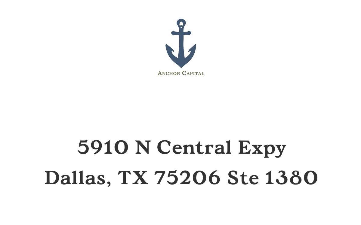 Anchor Capital website preview