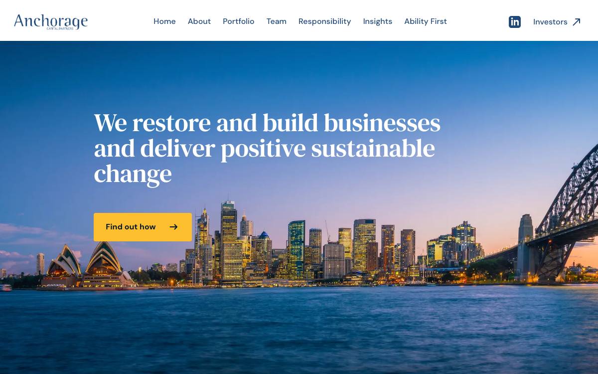 Anchorage Capital Partners website preview