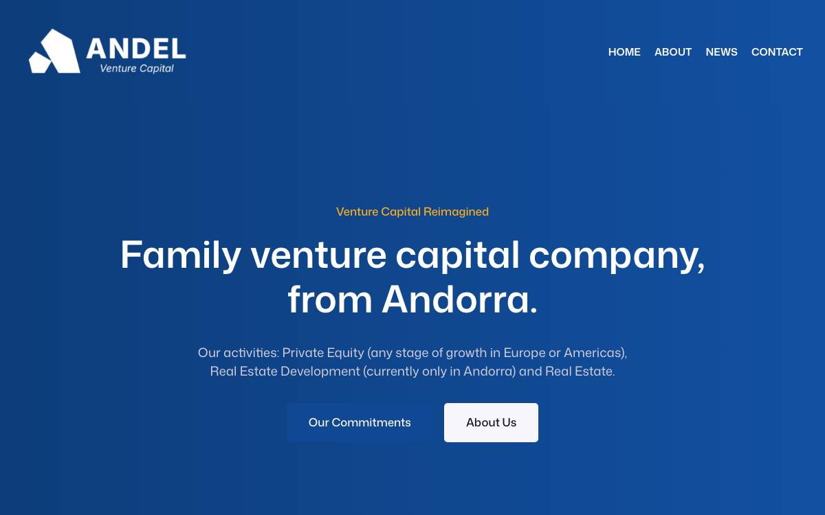 Andel website preview