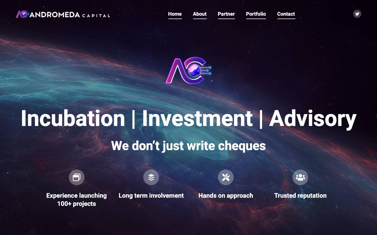 Andromeda Capital website preview