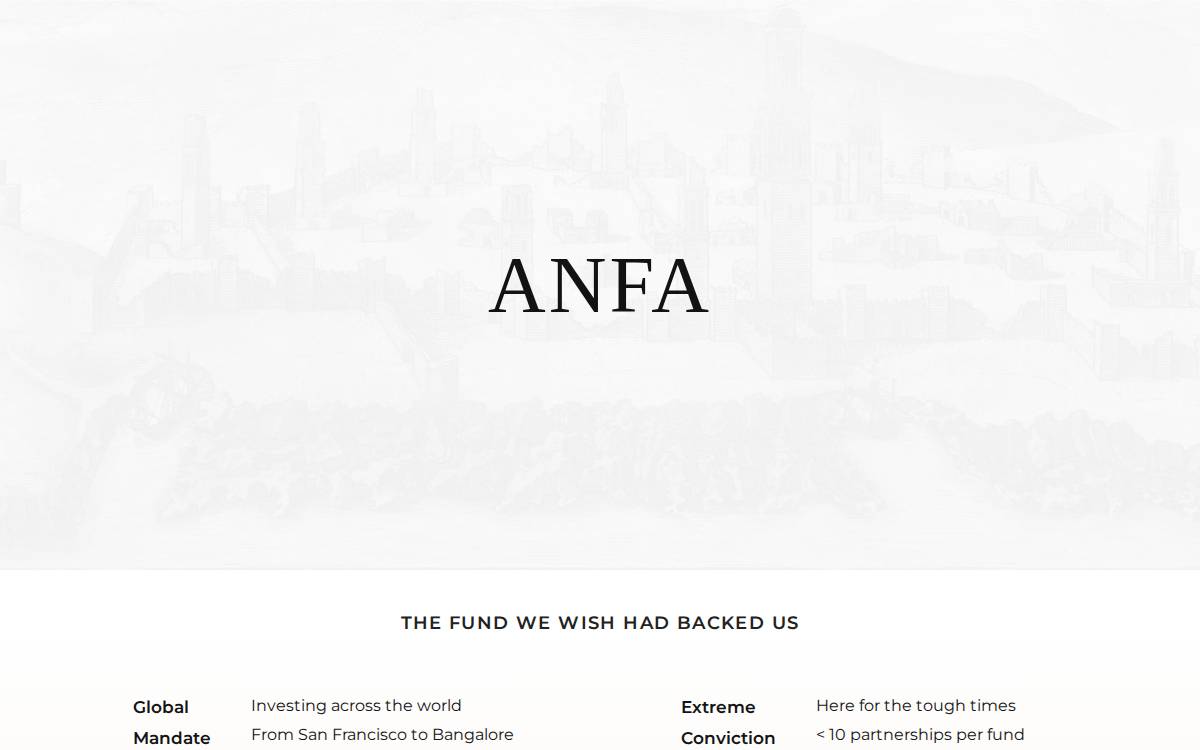 Anfa website preview