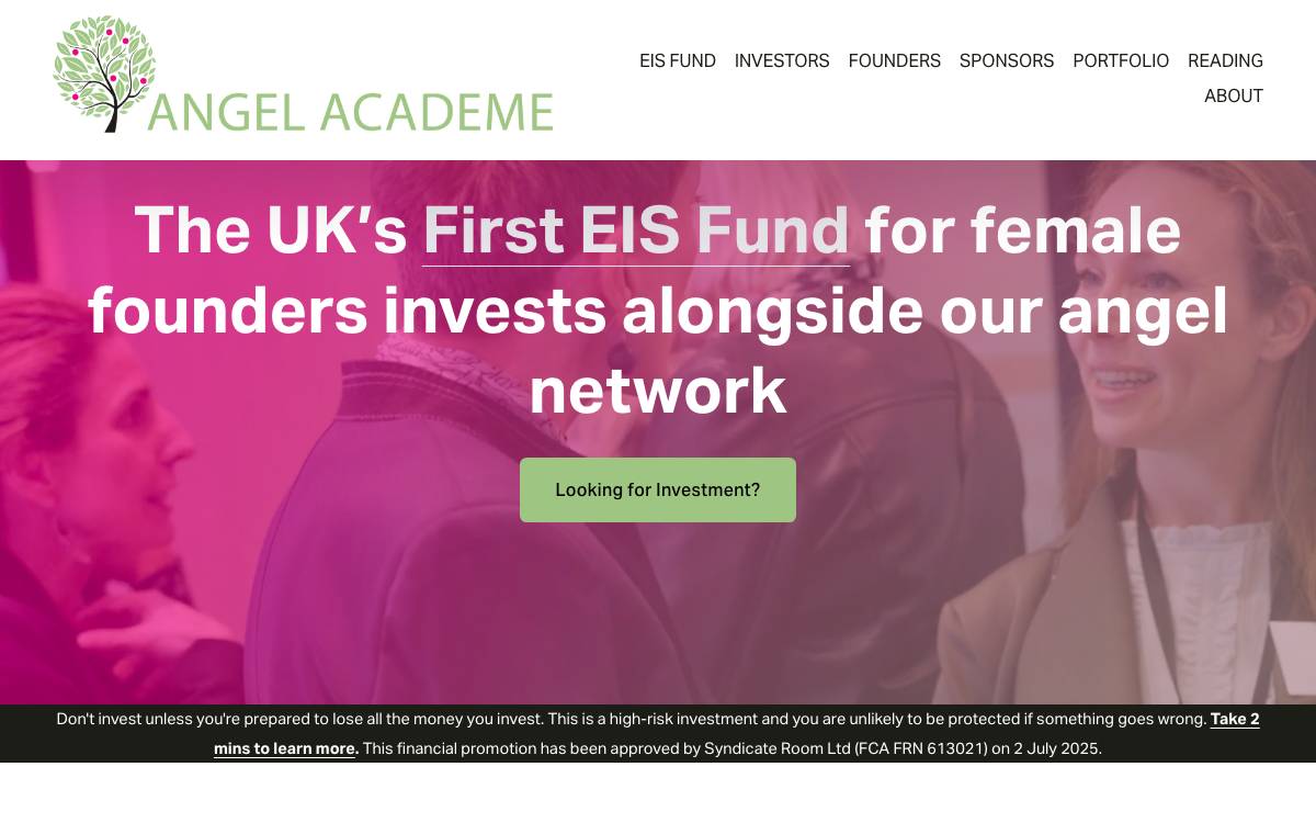Angel Academe website preview