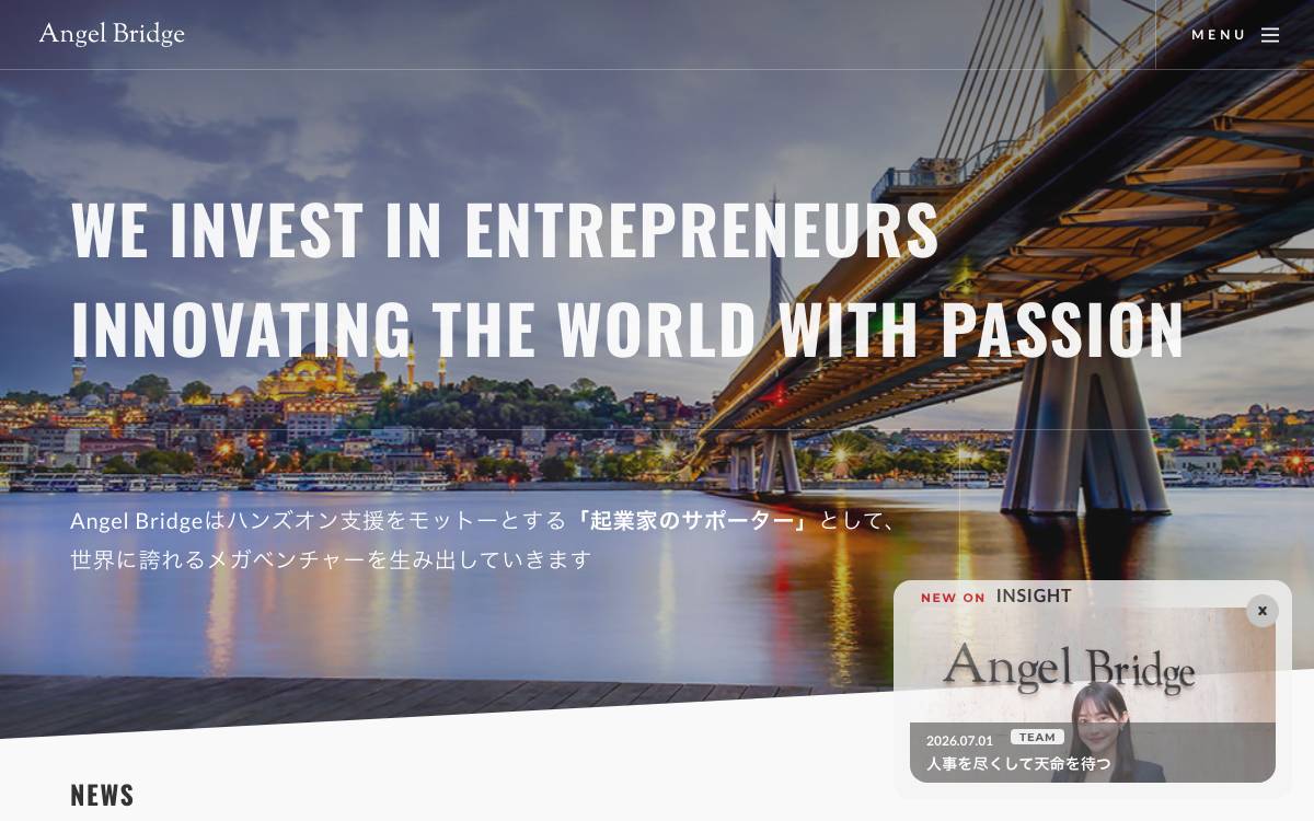 Angel Bridge Co.,Ltd. website preview