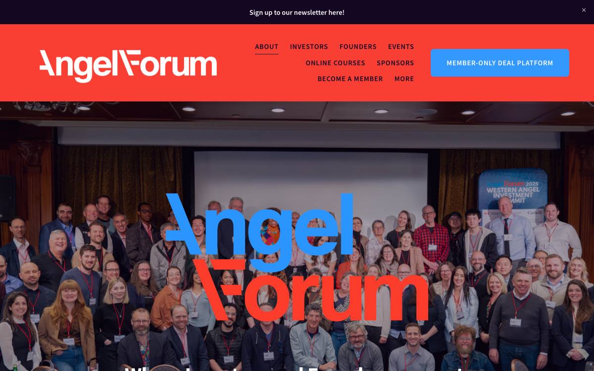 Angel Forum website preview