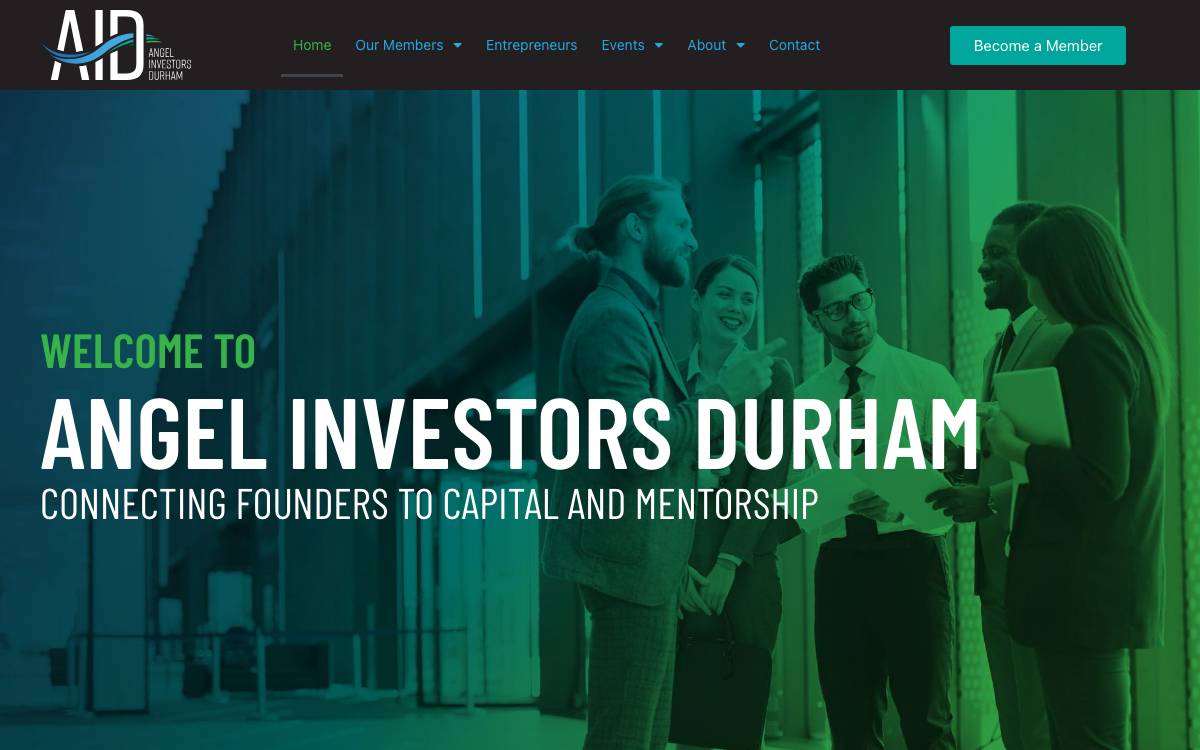 Angel Investors Durham website preview