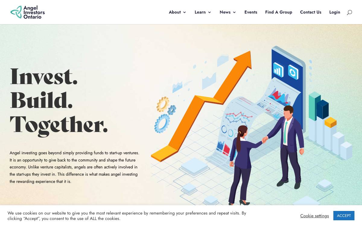 Angel Investors Ontario website preview