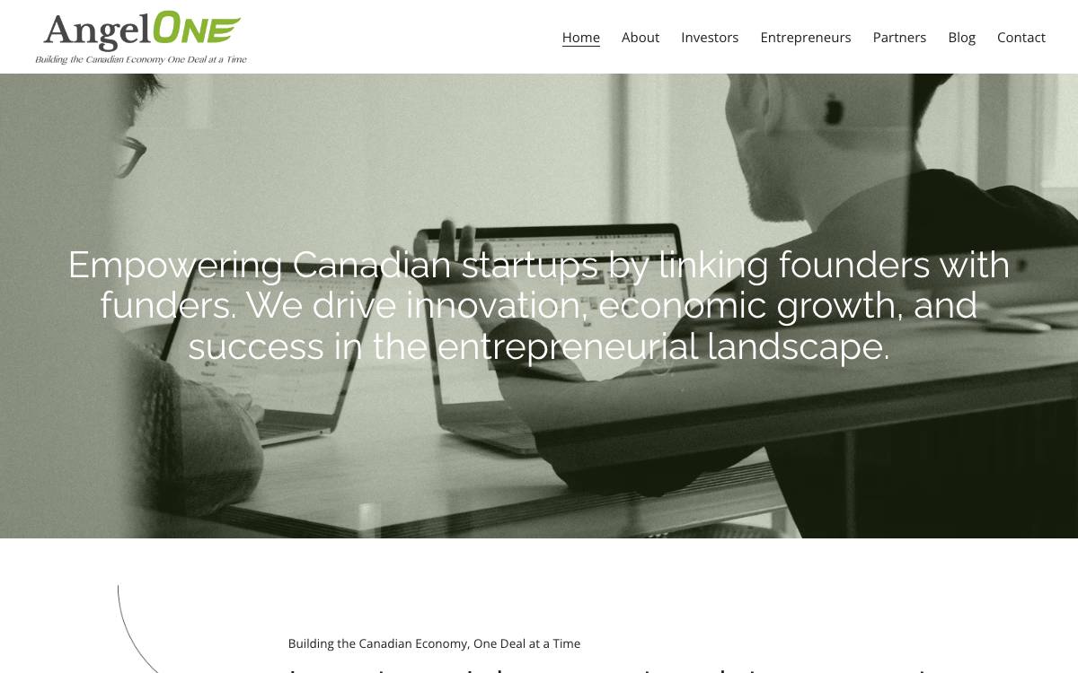 Angel One Investor Network website preview