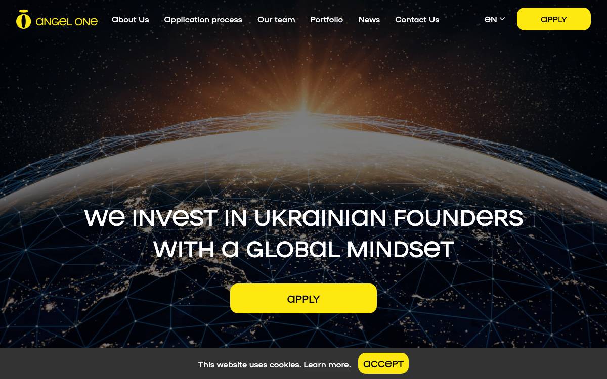 Angel One website preview