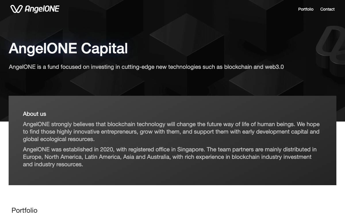 AngelONE Capital website preview