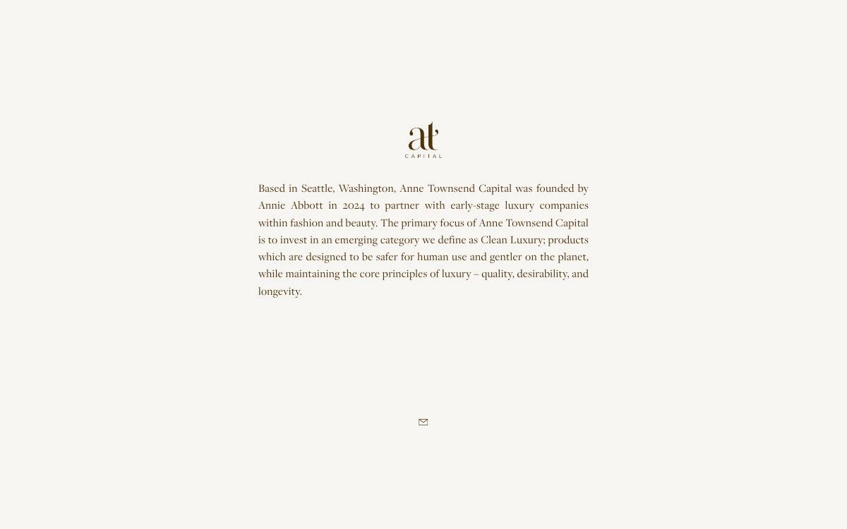 Anne Townsend Capital website preview