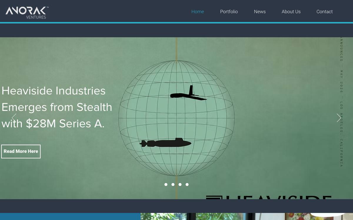 Anorak Ventures website preview