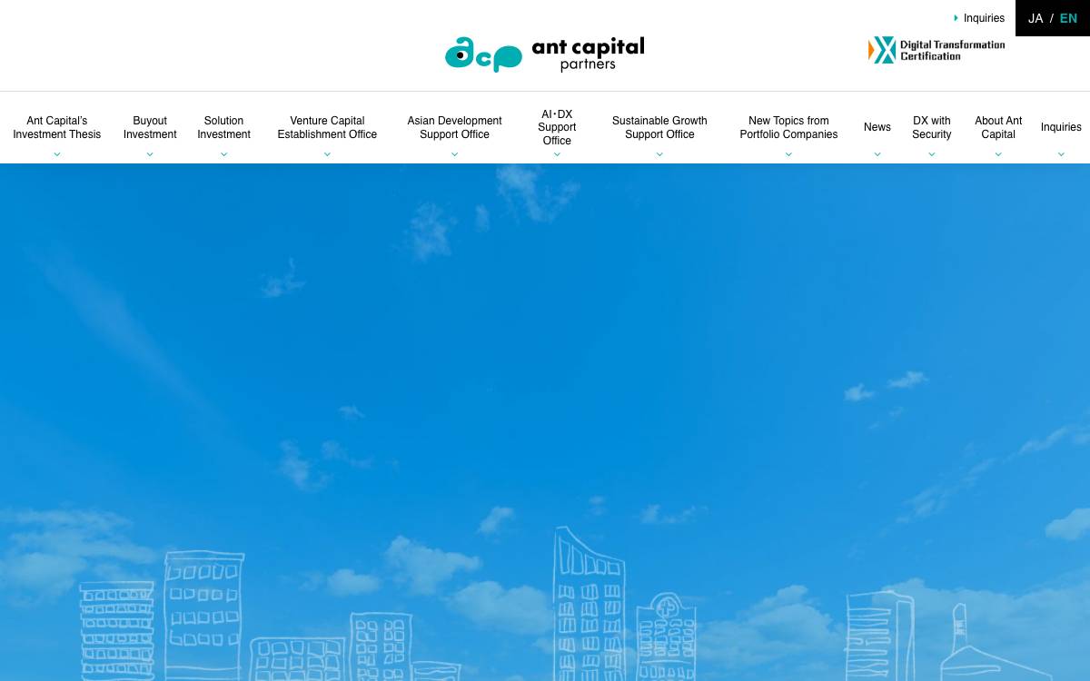 Ant Capital Partners website preview