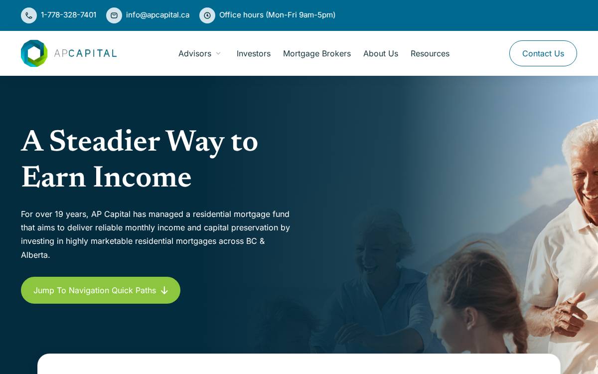 AP Capital website preview