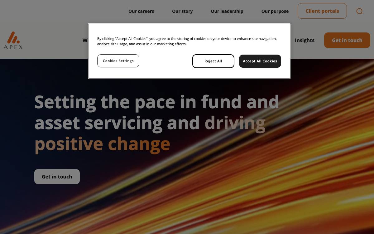 Apex Group website preview