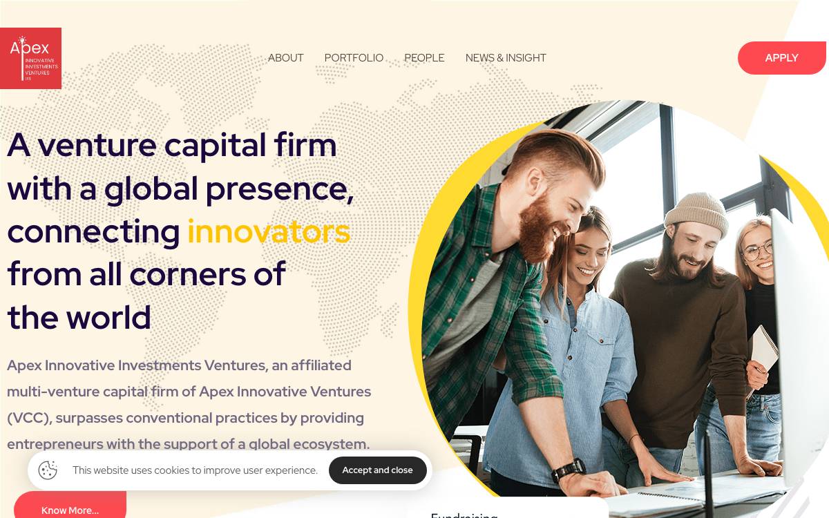 Apex Innovative Investments Ventures website preview