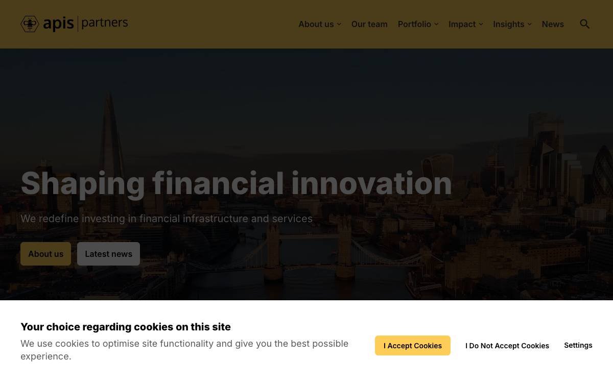 Apis Partners website preview