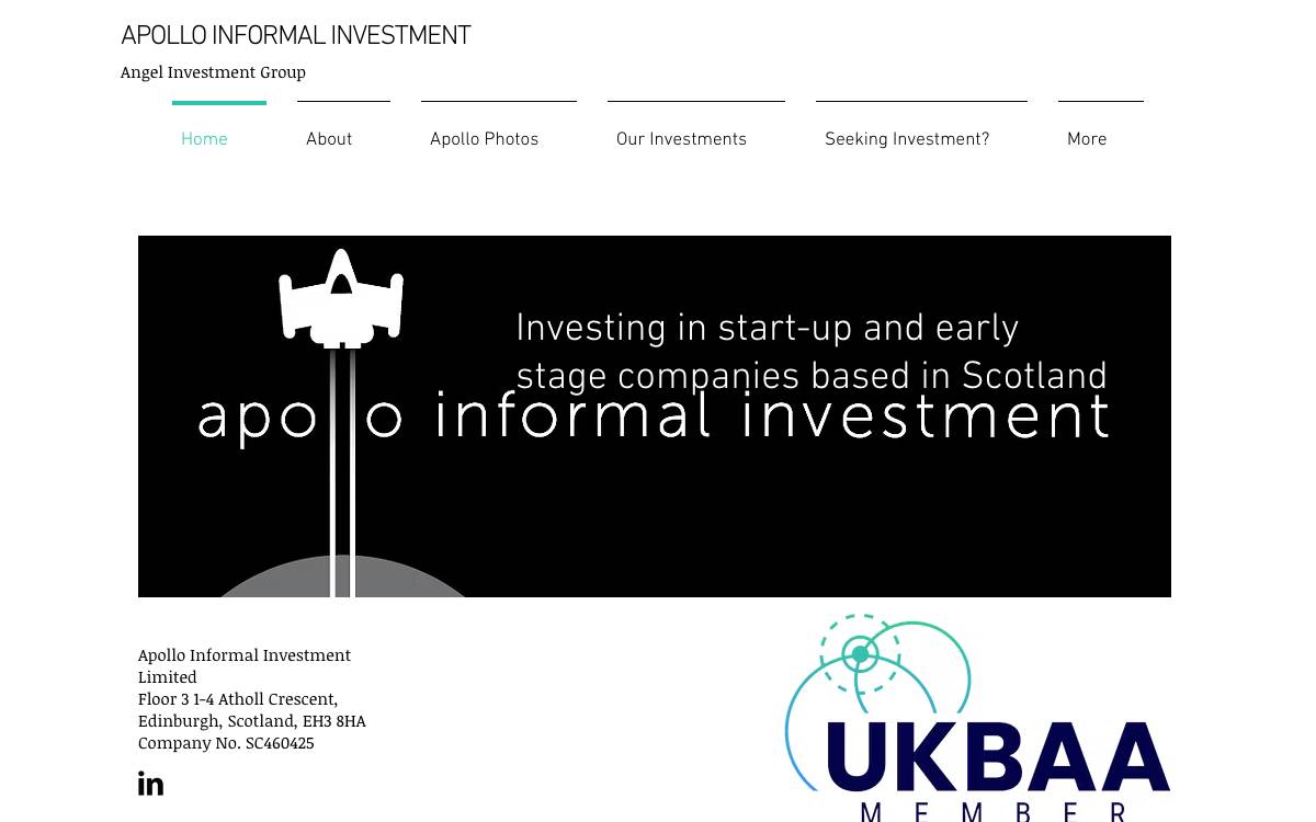 Apollo Informal Investment website preview
