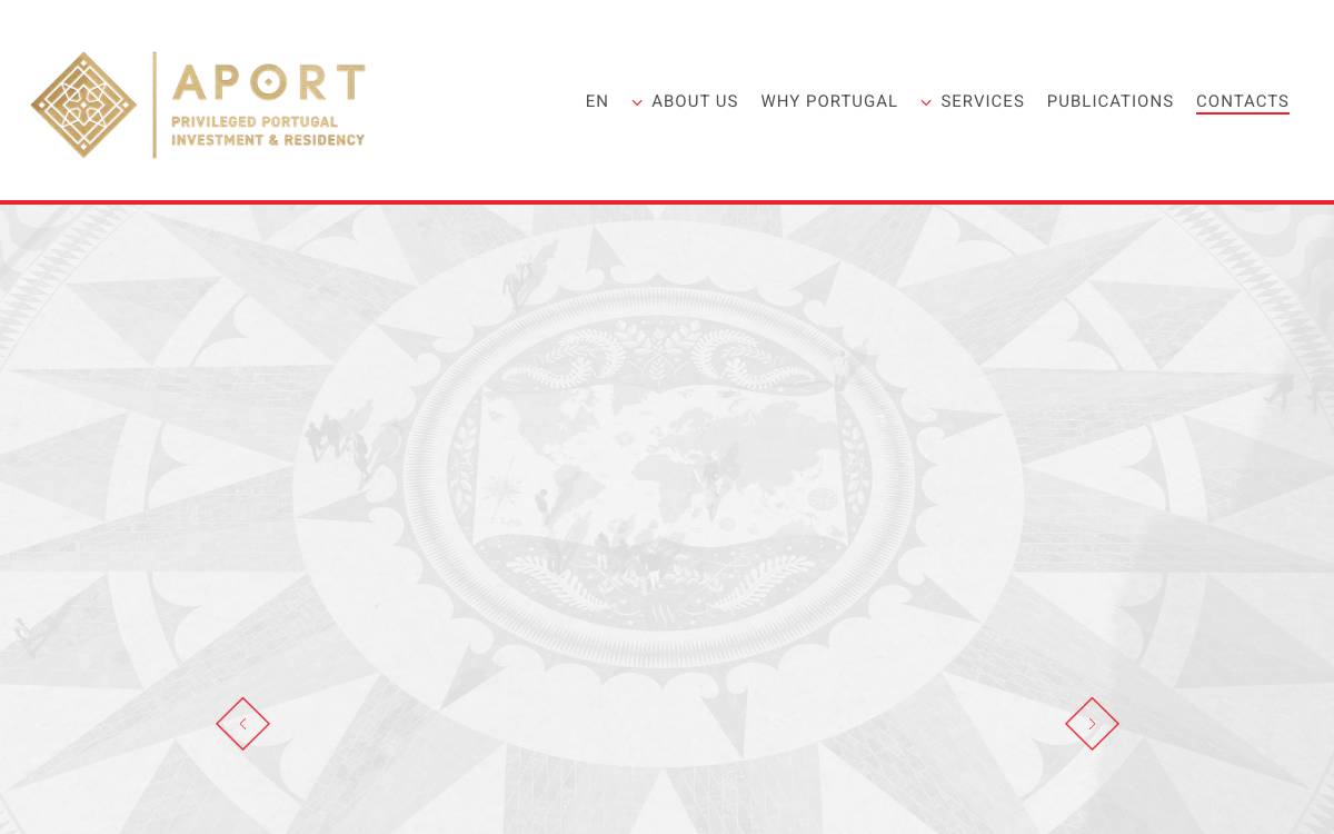 APORT website preview
