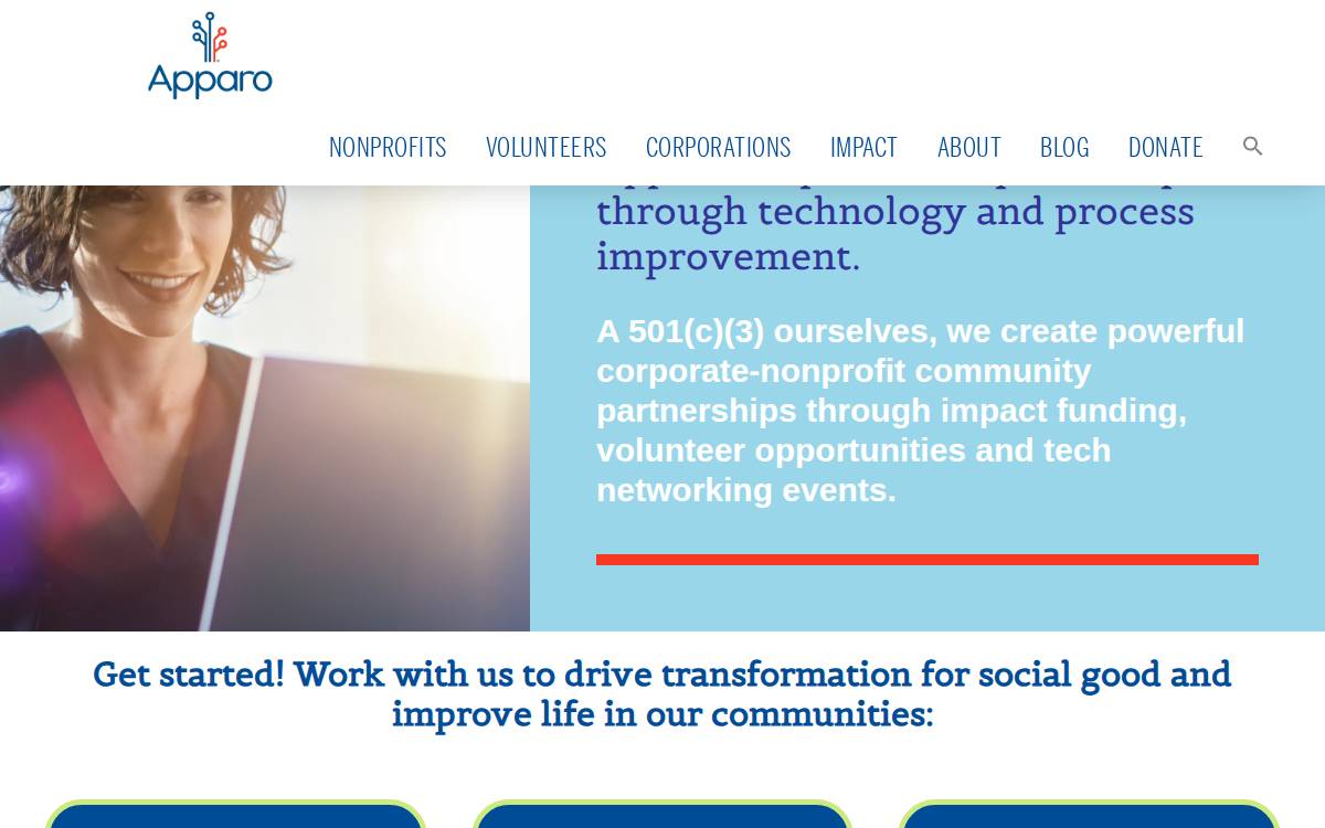 Apparo website preview