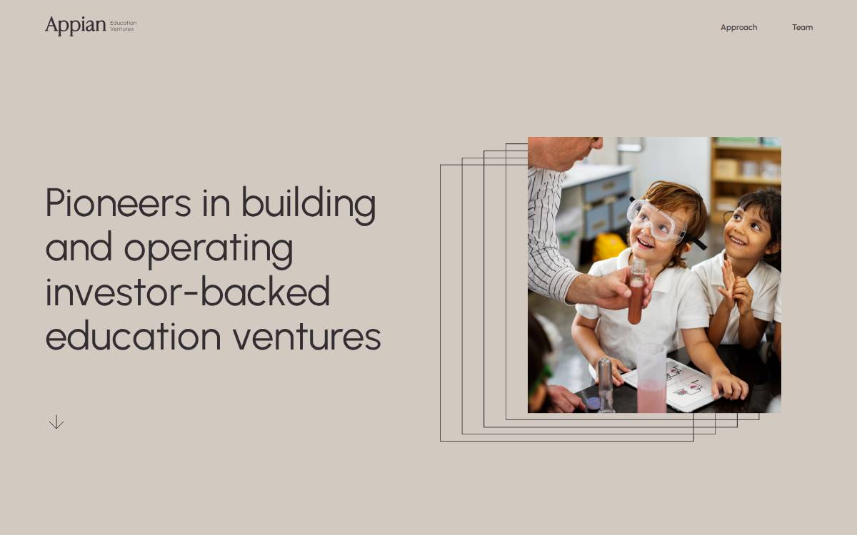 Appian Education Ventures website preview