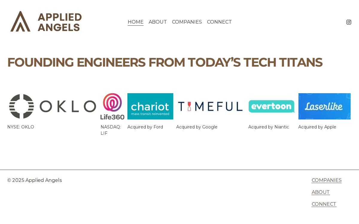 Applied Angels website preview