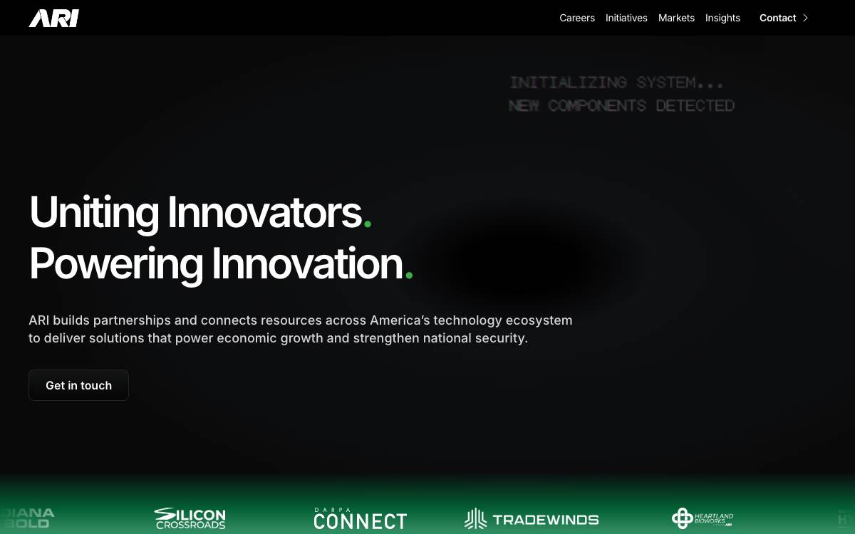 Applied Research Institute website preview